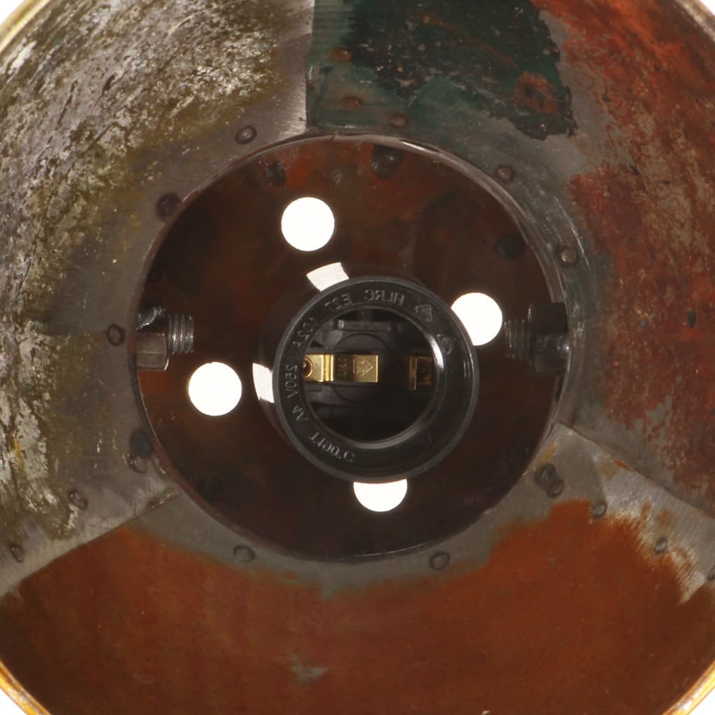 væg-/loftlamper 2 stk. 17x24 cm E27 genbrugsmaterialer