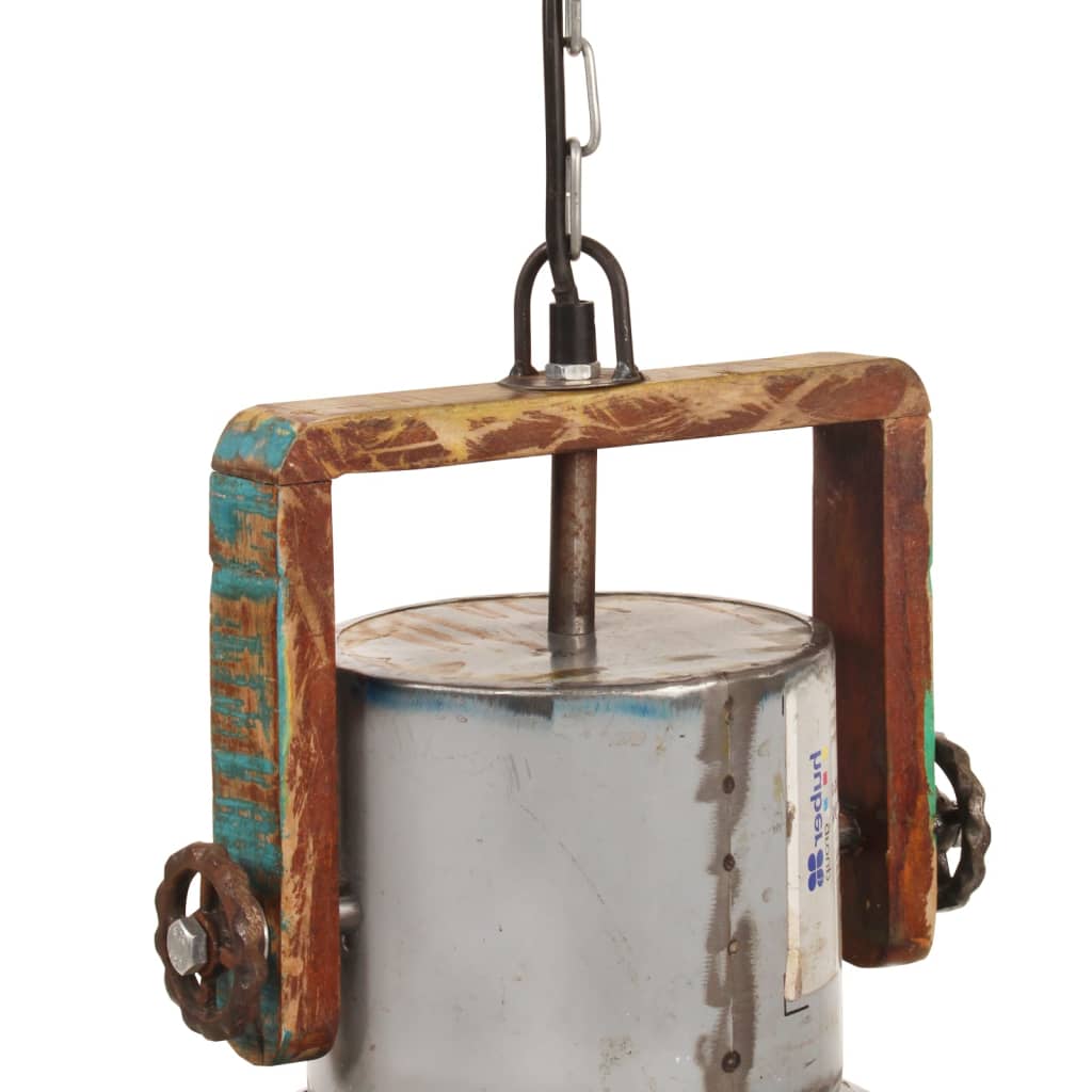 industriel hængelampe 40 cm E27 25 W flerfarvet rund