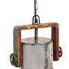 industriel hængelampe 40 cm E27 25 W flerfarvet rund