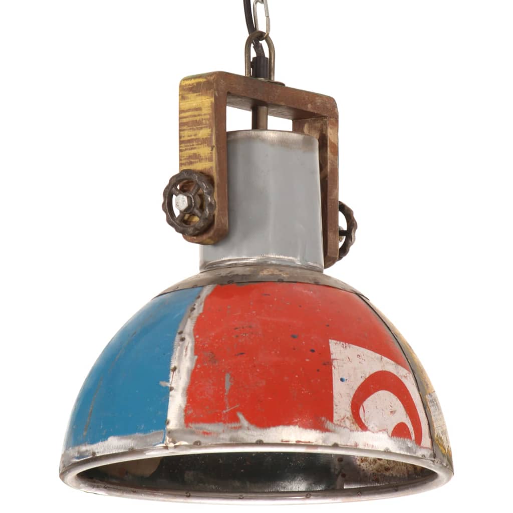 industriel hængelampe 30 cm E27 25 W rund flerfarvet