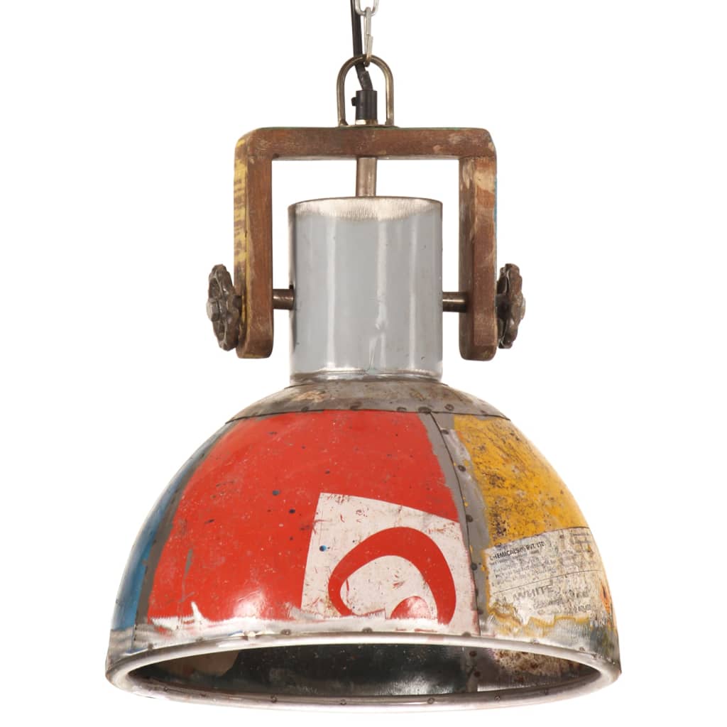 industriel hængelampe 30 cm E27 25 W rund flerfarvet