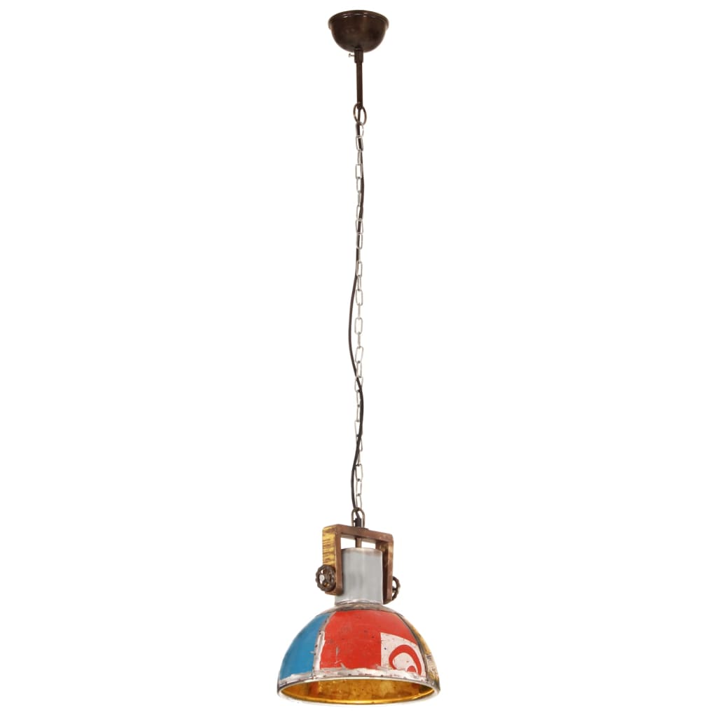 industriel hængelampe 30 cm E27 25 W rund flerfarvet