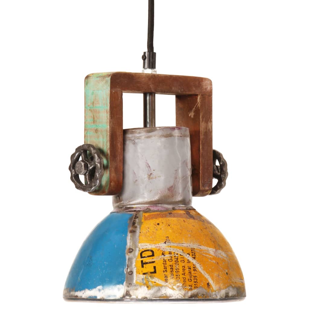 industriel hængelampe 19 cm E27 25 W rund flerfarvet