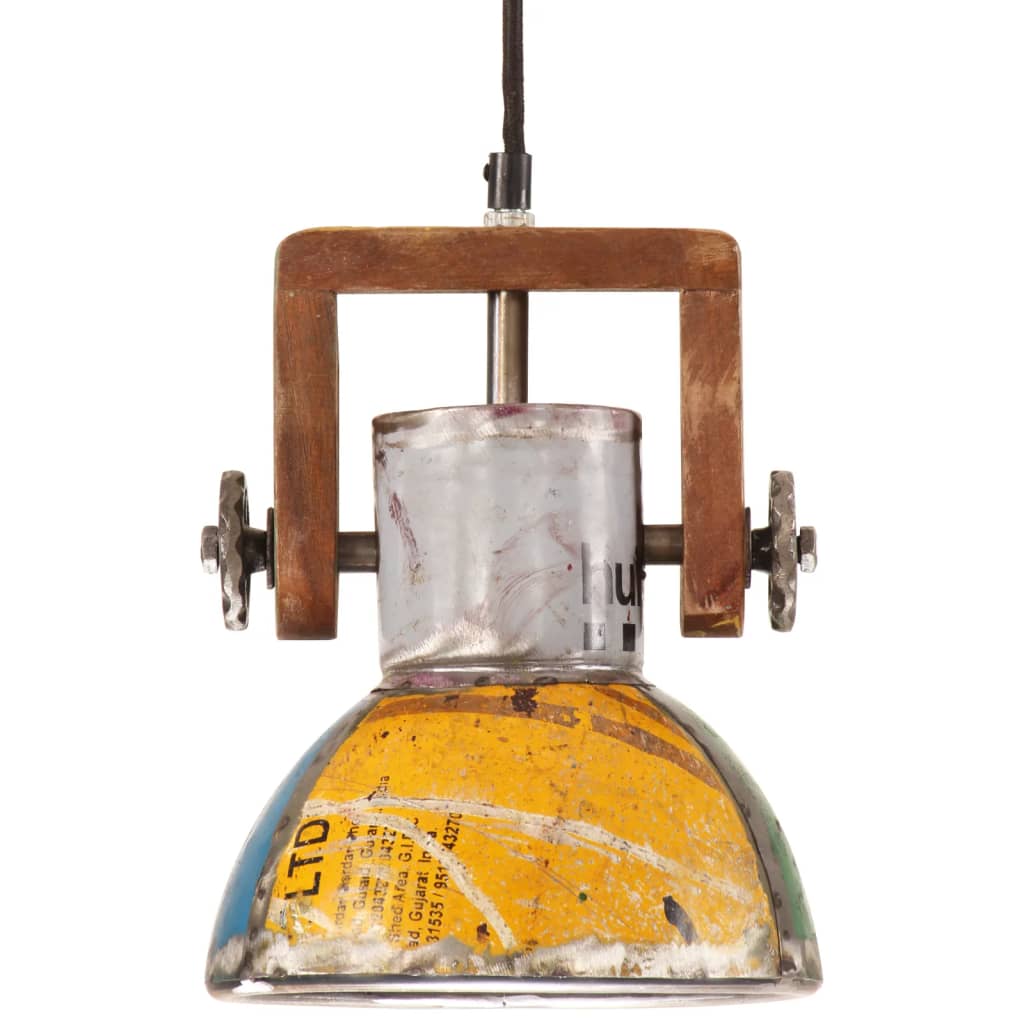 industriel hængelampe 19 cm E27 25 W rund flerfarvet