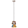 industriel hængelampe 19 cm E27 25 W rund flerfarvet