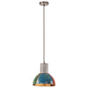 industriel hængelampe 28,5 cm E27 25 W rund flerfarvet