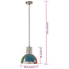 industriel hængelampe 28,5 cm E27 25 W rund flerfarvet