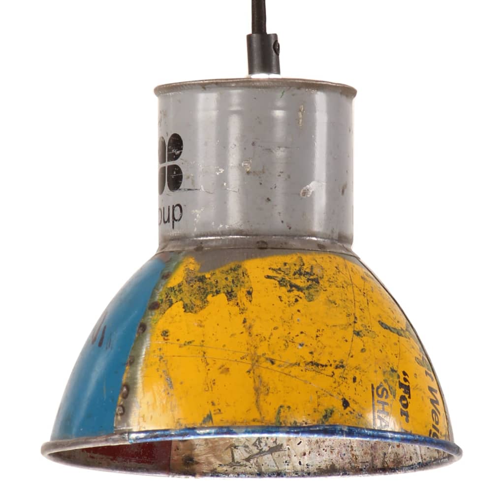 industriel hængelampe 17 cm E27 25 W rund flerfarvet