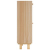 skoskab 52x25x80 cm konstrueret træ og naturlig rattan brun