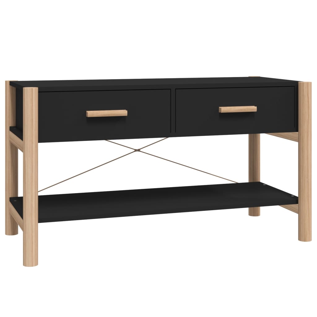 tv-bord 82x38x45 cm konstrueret træ sort