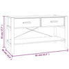 tv-bord 82x38x45 cm konstrueret træ sort