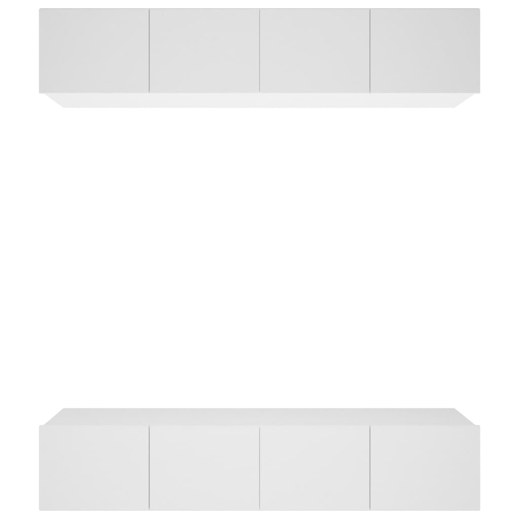 tv-skabe 4 stk. 80x30x30 cm konstrueret træ hvid