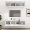 tv-skabe 4 stk. 80x30x30 cm konstrueret træ hvid