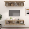 tv-skabe 4 stk. 80x30x30 cm konstrueret træ sonoma-eg