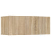 tv-skabe 4 stk. 80x30x30 cm konstrueret træ sonoma-eg