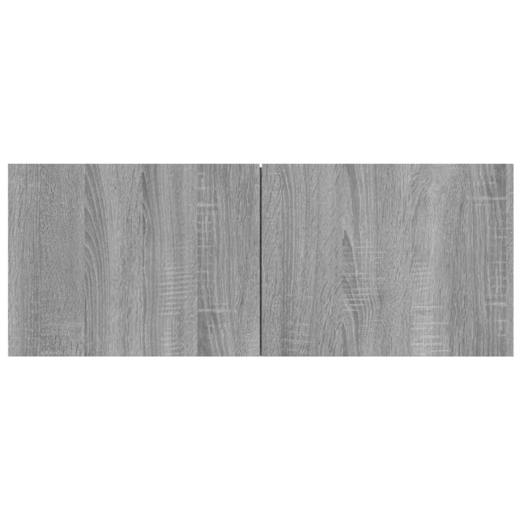 tv-skabe 4 stk. 80x30x30 cm konstrueret træ grå sonoma-eg