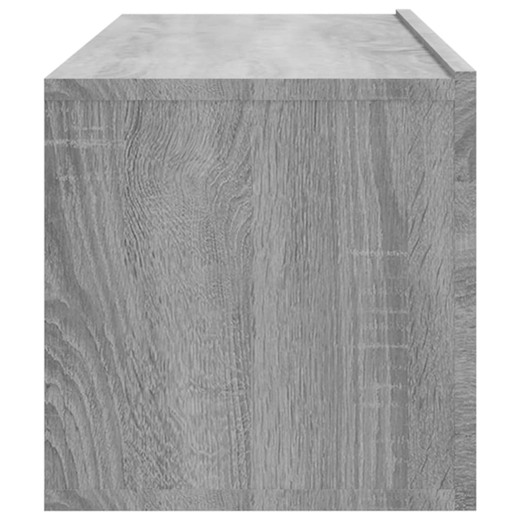 tv-skabe til væg 4 stk. 100x30x30 cm konstrueret træ grå sonoma
