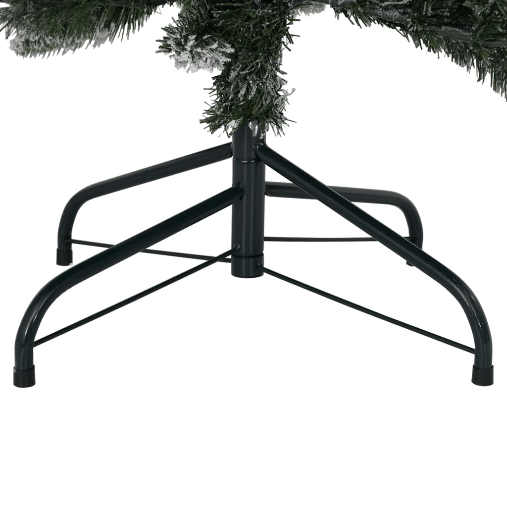 kunstigt juletræ med sne 120 cm PVC og PE