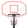 basketballstativ 258-363 cm polyethylen hvid