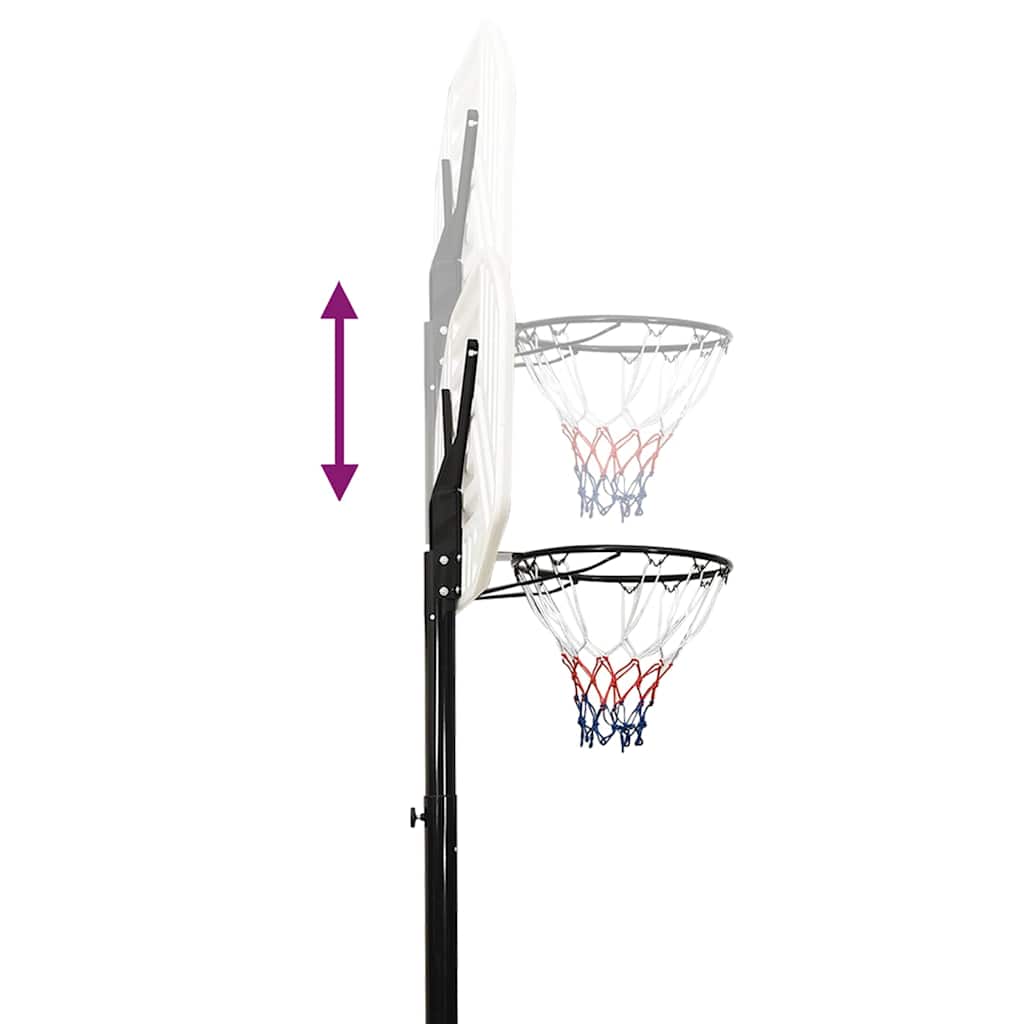 basketballstativ 258-363 cm polyethylen hvid
