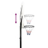 basketballstativ 258-363 cm polyethylen hvid