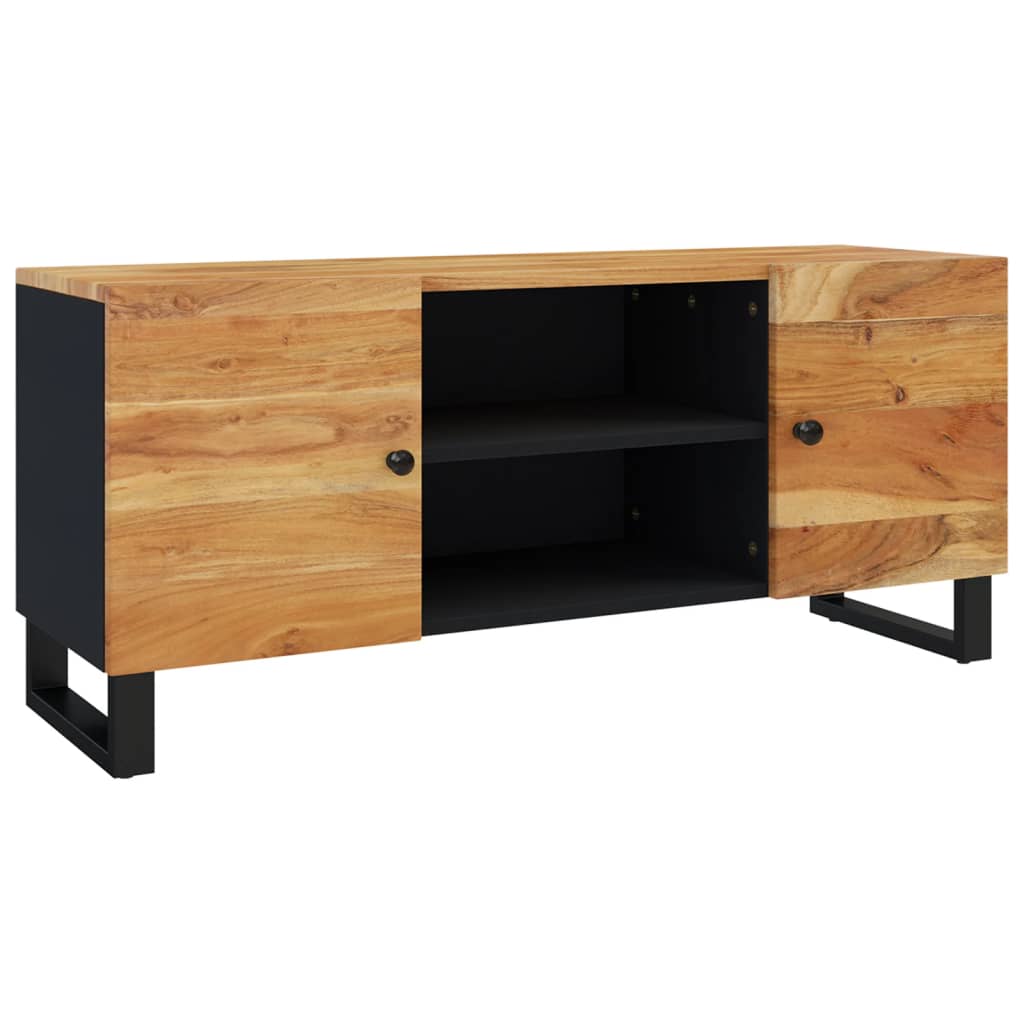 tv-bord 105x33x46 cm massivt akacietræ