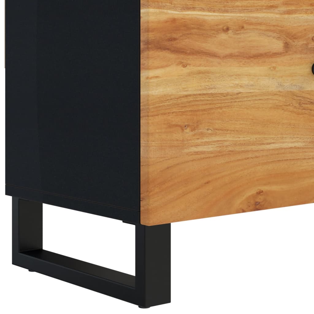 tv-bord 105x33x46 cm massivt akacietræ