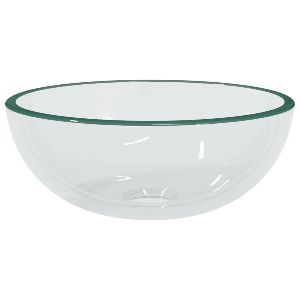 håndvask 30x12 cm hærdet glas transparent