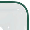 håndvask 42x42x14 cm glas transparent