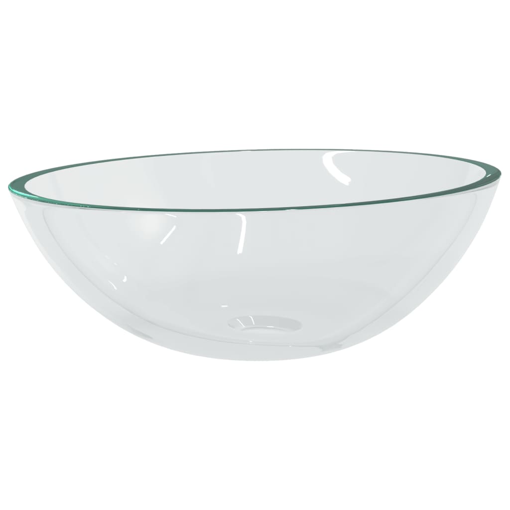håndvask 50x37x14 cm glas transparent