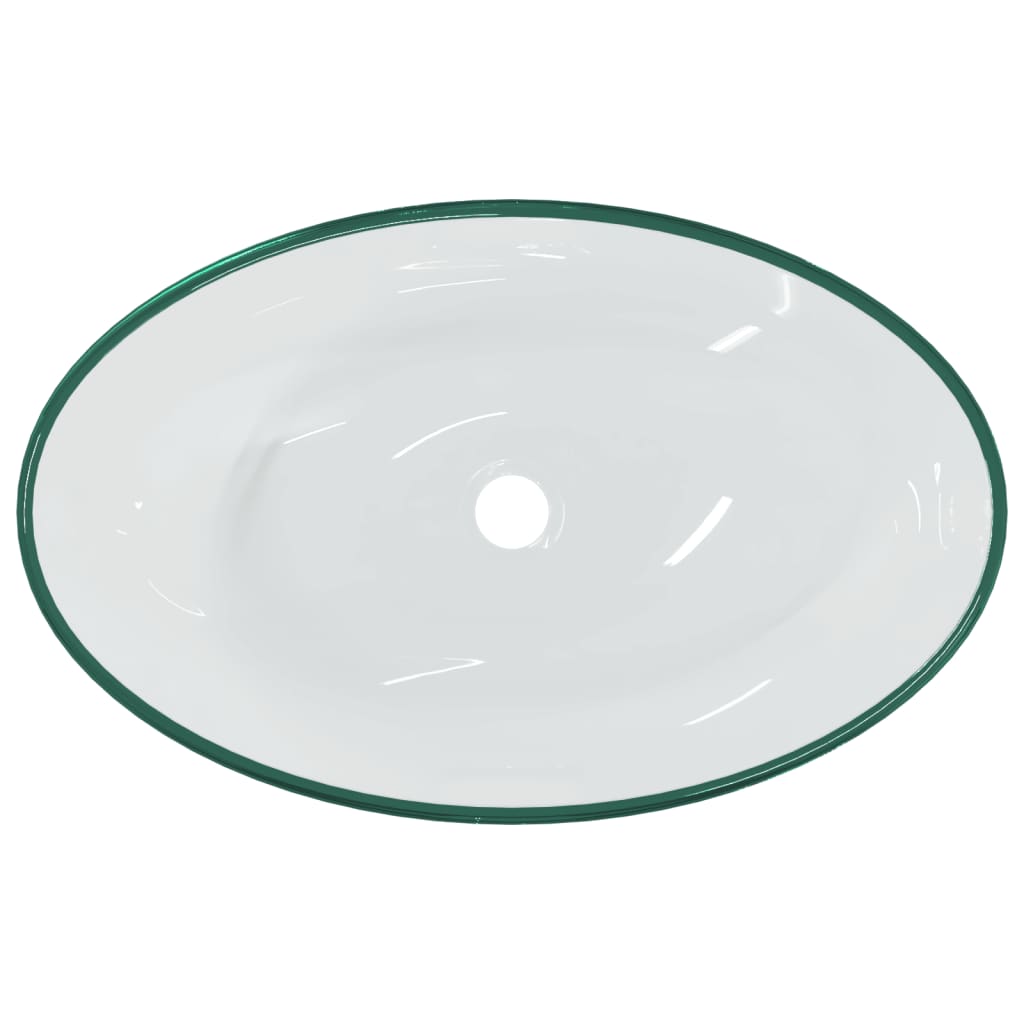 håndvask 54,5x35x15,5 cm hærdet glas transparent