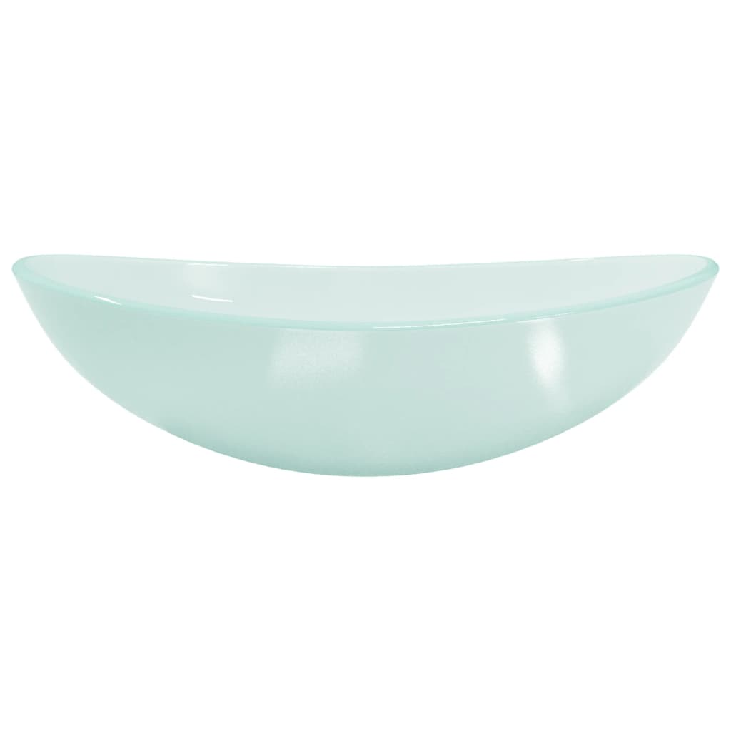 håndvask 54,5x35x15,5 cm hærdet glas matteret