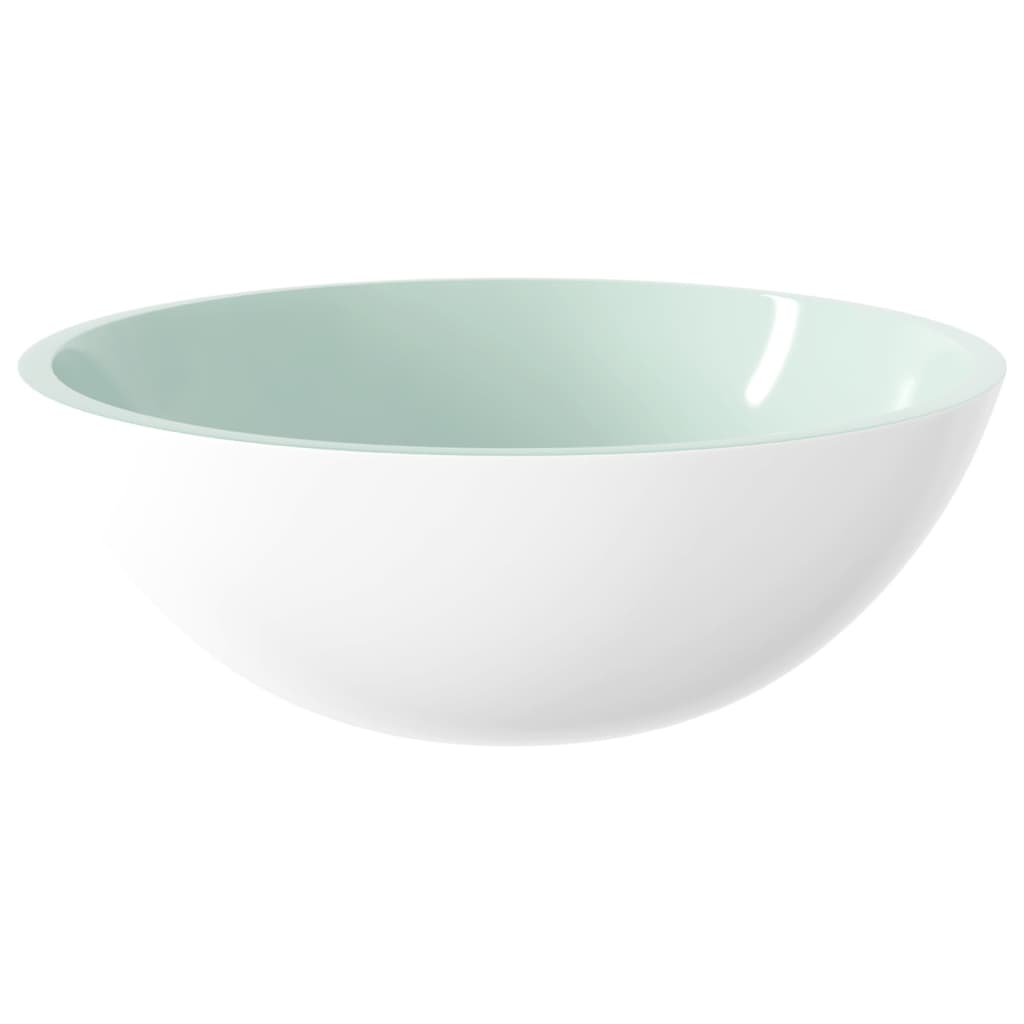 håndvask 50x37x14 cm glas hvid