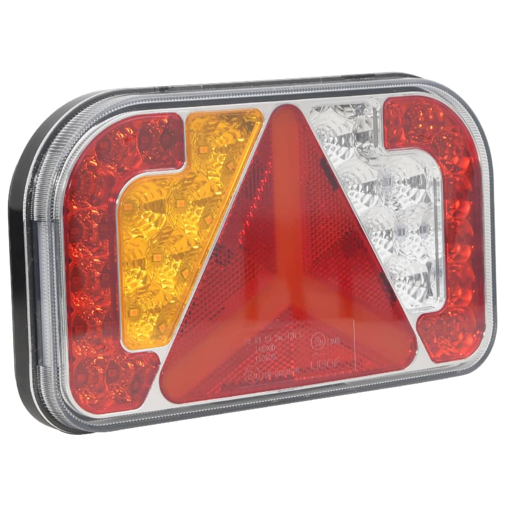 trailerlygter 2 stk. 24x5x14,5 cm 12 V LED-pære rød