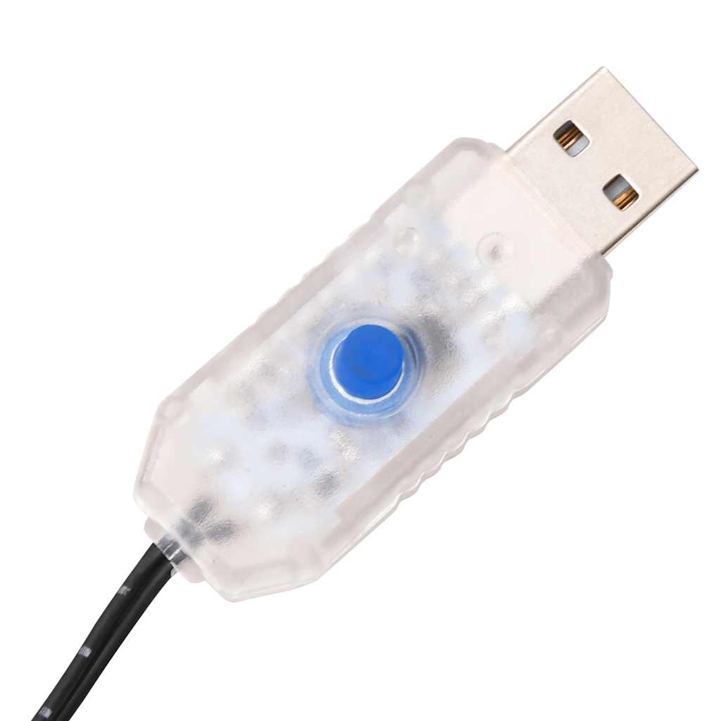 LED-palmetræ 120 cm 72 LED'er varmt hvidt lys hvid