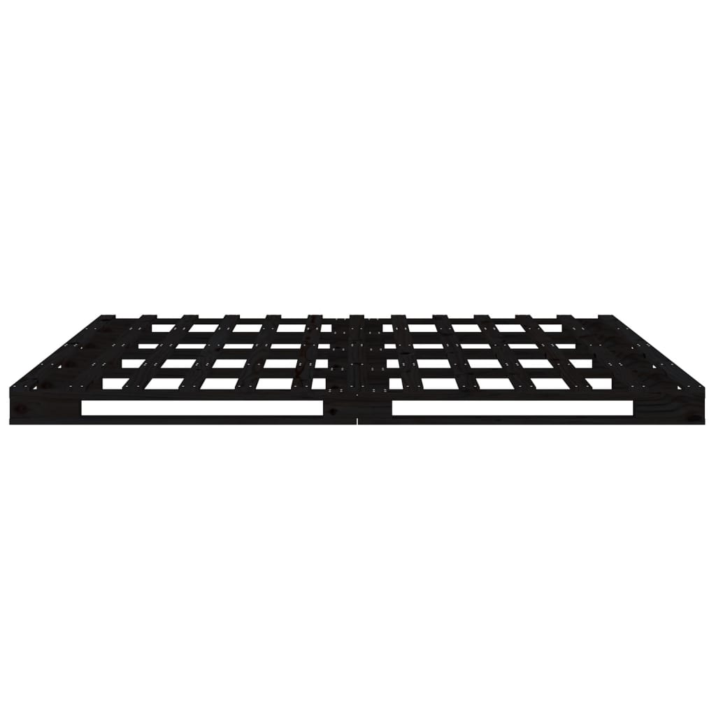 palleseng 120x200 cm massivt fyrretræ sort