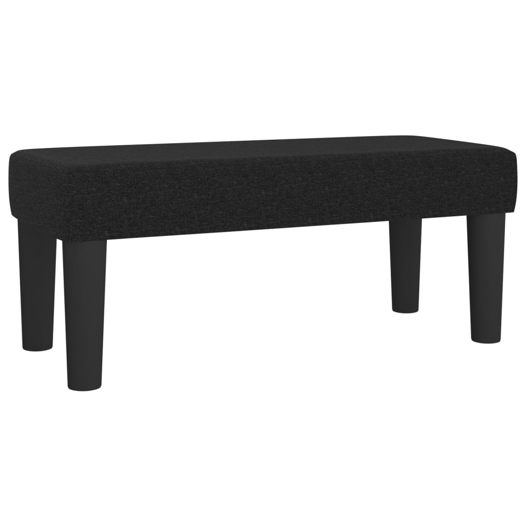 bænk 70x30x30 cm stof sort