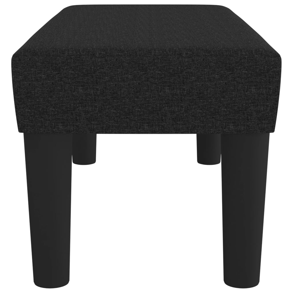 bænk 70x30x30 cm stof sort