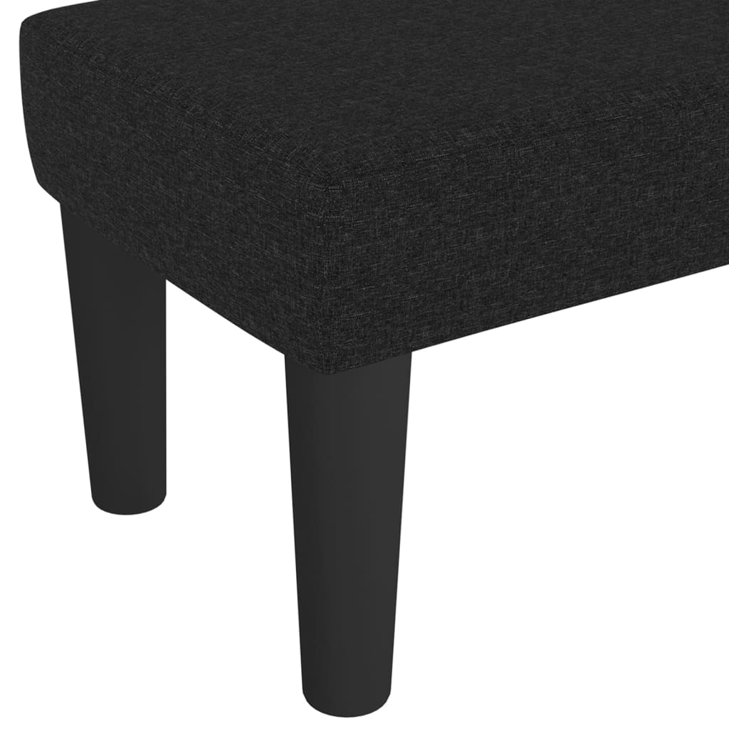 bænk 70x30x30 cm stof sort