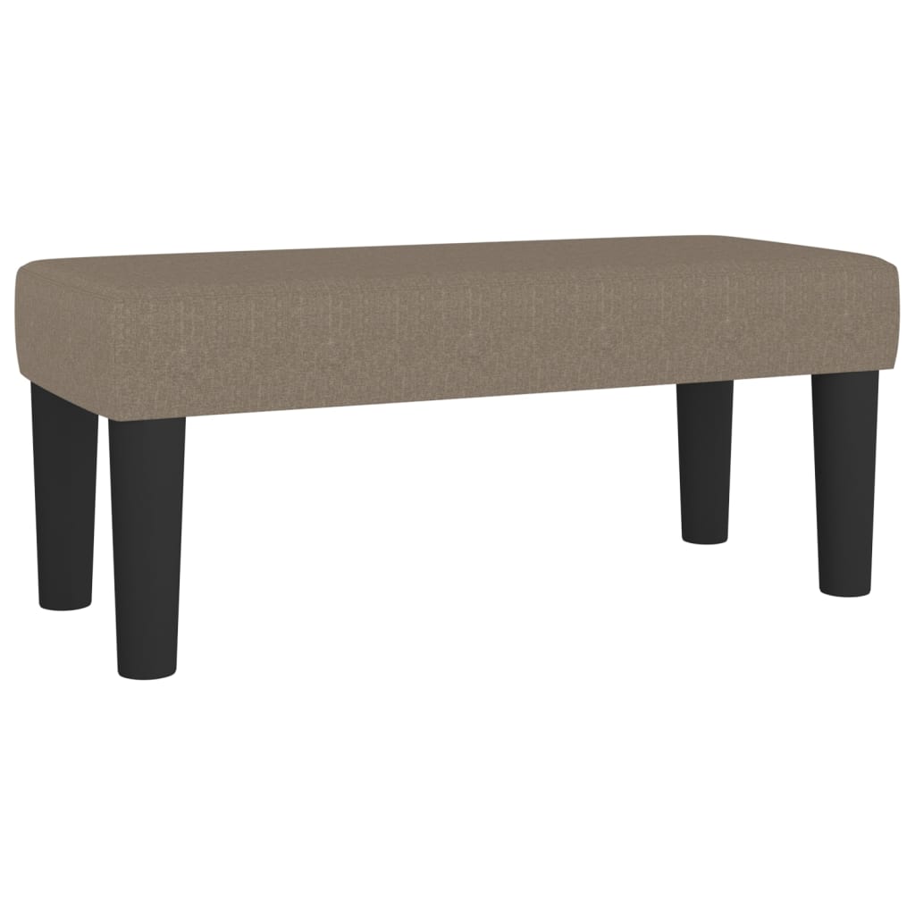 bænk 70x30x30 cm stof gråbrun