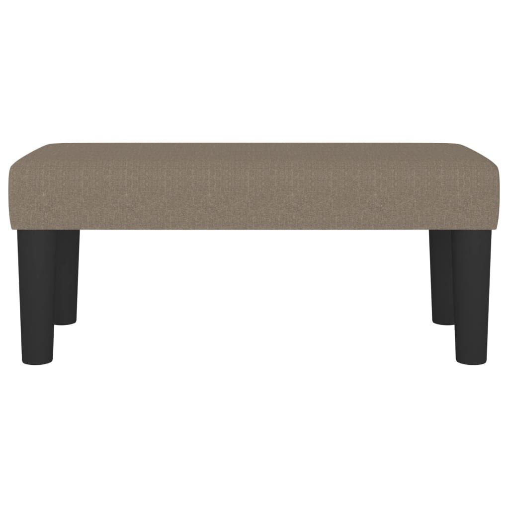 bænk 70x30x30 cm stof gråbrun