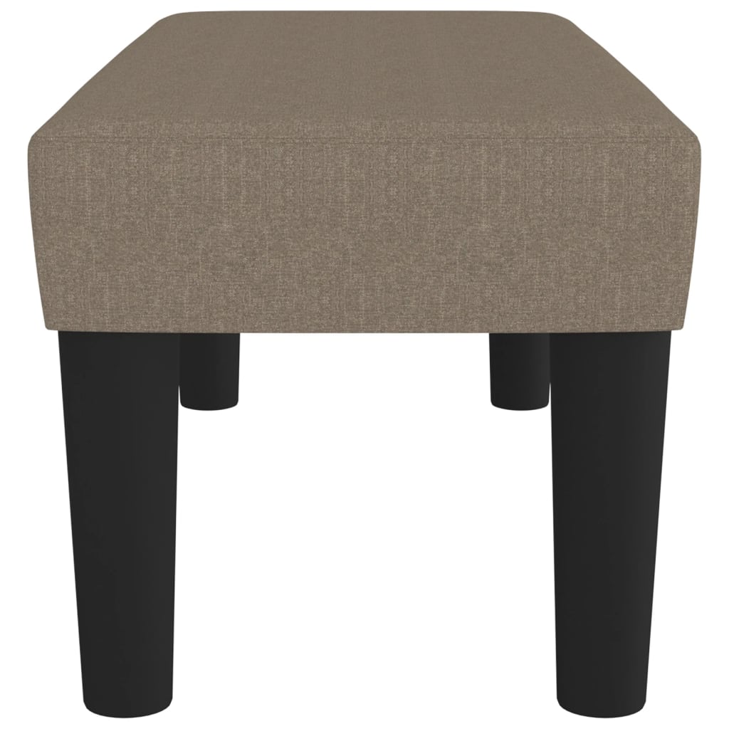 bænk 70x30x30 cm stof gråbrun
