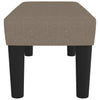bænk 70x30x30 cm stof gråbrun