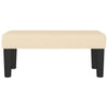 bænk 70x30x30 cm stof cremefarvet