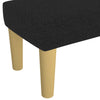 bænk 70x30x30 cm stof sort