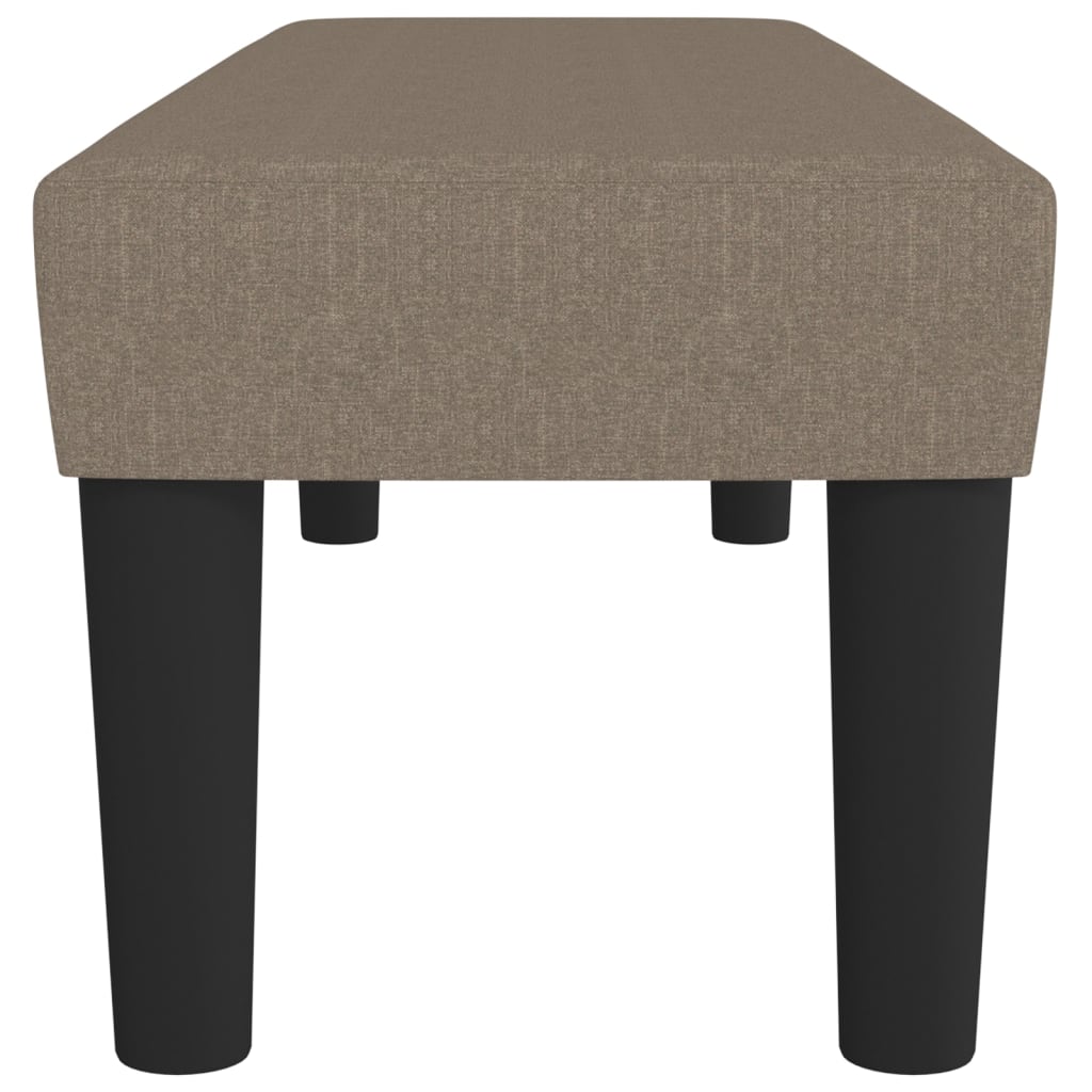 bænk 100x30x30 cm stof gråbrun