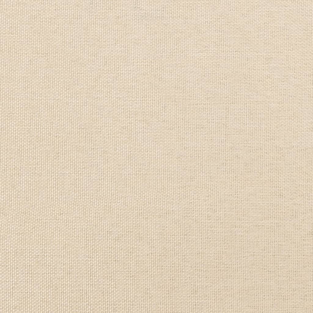 bænk 100x30x30 cm stof cremefarvet