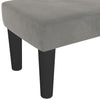 bænk 100x30x30 cm fløjl lysegrå