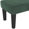 bænk 100x30x30 cm fløjl mørkegrøn