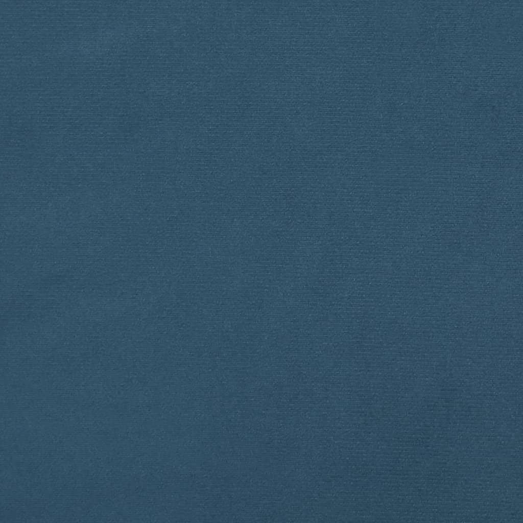 bænk 100x30x30 cm fløjl mørkeblå